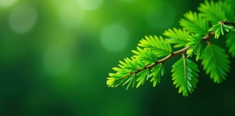 Isolated fir branch, vibrant green, sharp focus, spruce, branch, christmas
