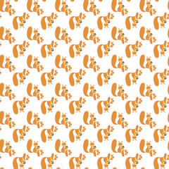 
Seamless childish pattern with cute farm animals creative kids texture