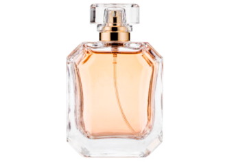 perfume bottle isolated on white