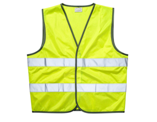  Bright Yellow Safety Vest with Reflective Strips,  