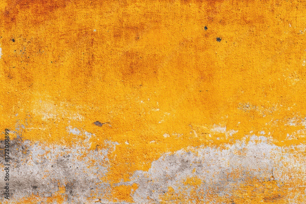 Poster grunge texture with vibrant yellow and orange tones suitable for background applications and artisti