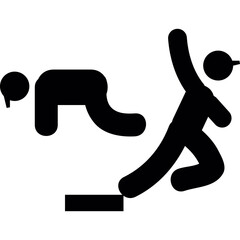 running man silhouette