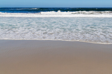 Scenic ocean coast along California 17-Mile Drive on a sunny day