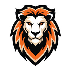 Obraz premium Lion Head Mascot Logo Graphic Vector