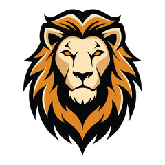Obraz premium Lion Head Mascot Logo Graphic Vector