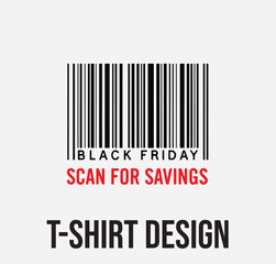 Black Friday Sale T-Shirt Design | 50% Off Discount Tag Graphic Tee Vector