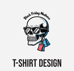 Black Friday Sale T-Shirt Design | 50% Off Discount Tag Graphic Tee Vector
