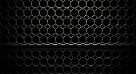 Abstract Dark Hexagon Grid Pattern Background