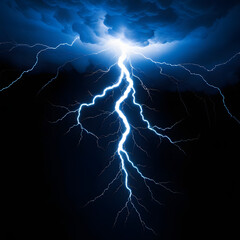 Fototapeta premium lightning in the night sky