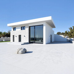 snow covered house