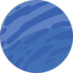 neptune style blue planet vector art