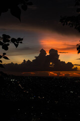 atardecer en el cerro