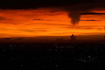 atardecer en el cerro
