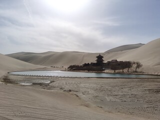 oasis in the desert,china
