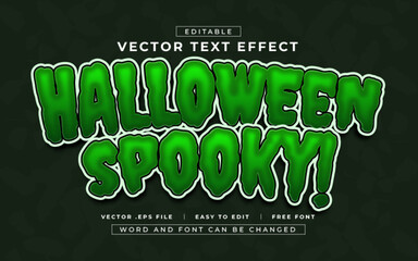 Halloween Spooky editable text effect style