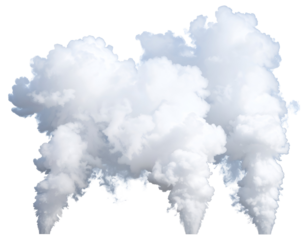 Fluffy white clouds billowing in the sky, creating a soft and serene atmosphere with a sense of tranquility.