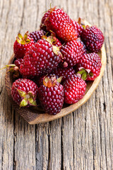 Fresh Ripe Blackberries Close Up with Natural Texture