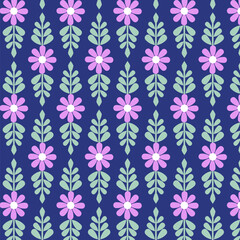 Colorful seamless floral pattern design