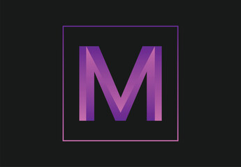 M letter design | letter vector