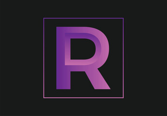 R letter design | letter vector