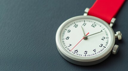 Stopwatch button texture, rubberized grip, metallic click,  