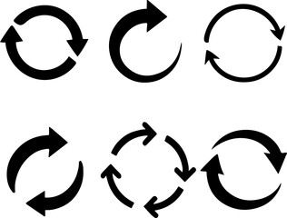 
Recycle and Refresh A Collection of Circular Arrow Vectors