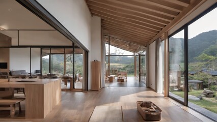 Serene Japanese Garden with Traditional Elements and Tranquil Atmosphere