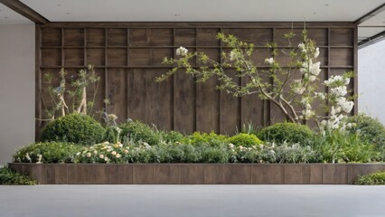 Serene Japanese Garden with Traditional Elements and Tranquil Atmosphere