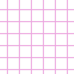 Pastel pink Gingham check seamless pattern design