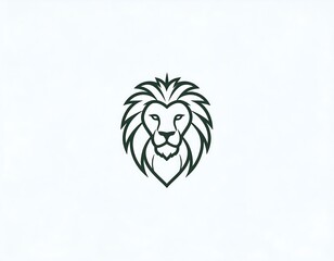 Obraz premium Simple lion head logo
