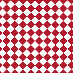 Red and white Geometric seamless diamond pattern design