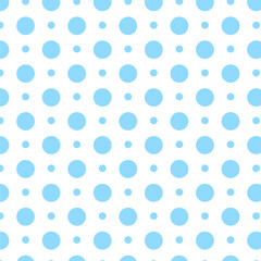 Pastel blue Polka dot seamless vector pattern design