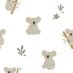 Australian animals seamless pattern design. Repeat pattern