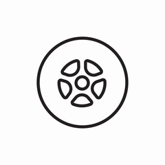 Icon vector wheel  tire 
