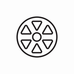 Icon vector wheel car vehicle 