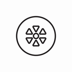 Obraz premium Icon vector wheel ring 