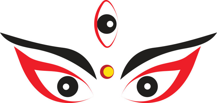 Maa durga  eyes . puja eye