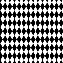 Black and white argyle or harlequin seamless pattern design