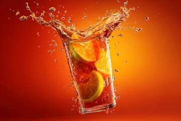 orange juice splash
