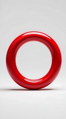 colorful rubber ring toy isolated on white background