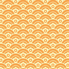 abstract seamless pattern design with circles