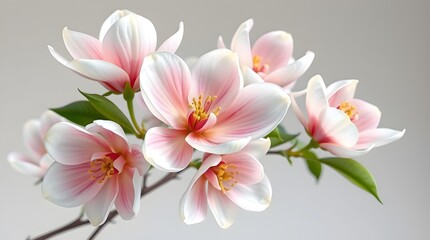 Elegant Purple Flowers and Golden Vines Design