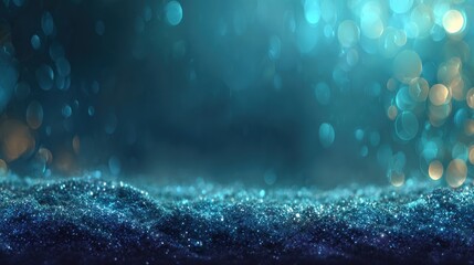 Sparkling water droplets dance in gentle light during a serene evening