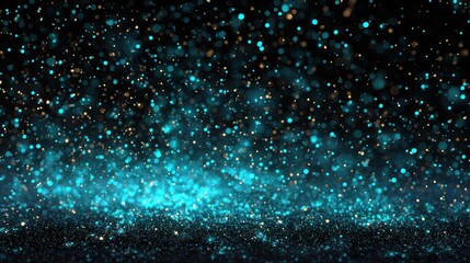 Vibrant sparkles create an enchanting scene in a dark setting full of color and light