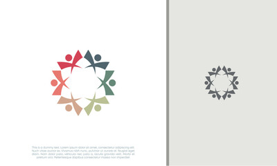 Global Community Logo Icon Elements Template. Community human Logo template vector. Community health care. Abstract Community logo