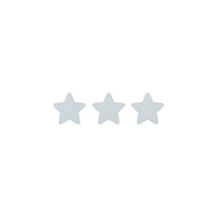 Three White Stars: A Minimalist Design Element for Rating Systems