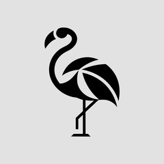 flamingo bird vector illustration