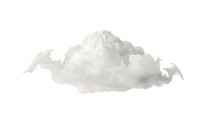 Cloudscape Solitude: A fluffy, solitary cloud floats serenely across the endless expanse, a symbol of peace and boundless dreams.