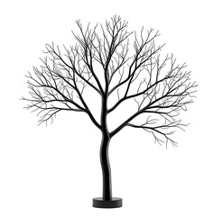 Obraz premium Illuminated tree, night, studio, dark background, decor