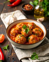 Spicy meatballs in tomato sauce (1)